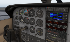 X-Plane 172 Instrument Panel