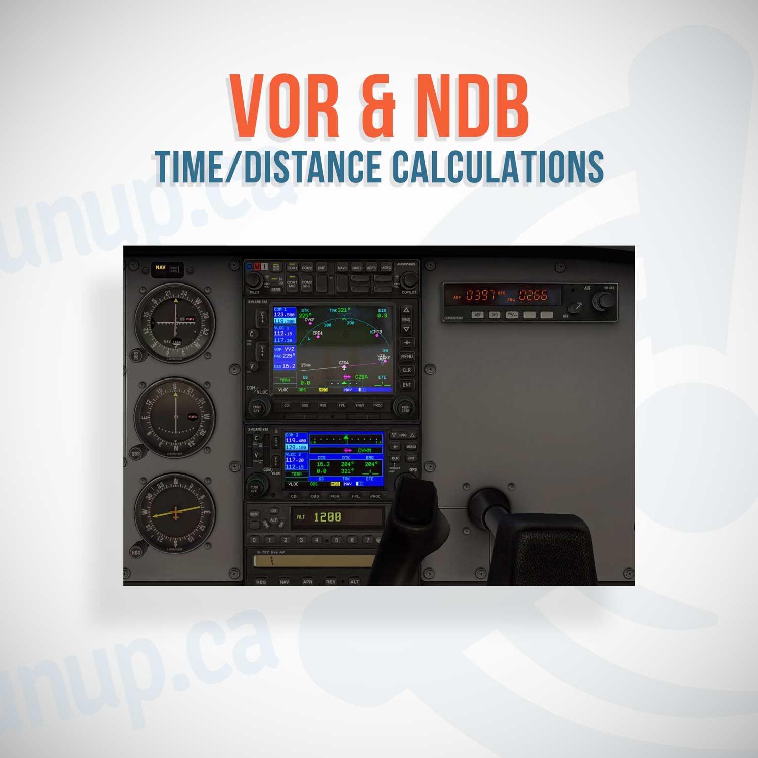 VOR NDB Time DIstance Calculations